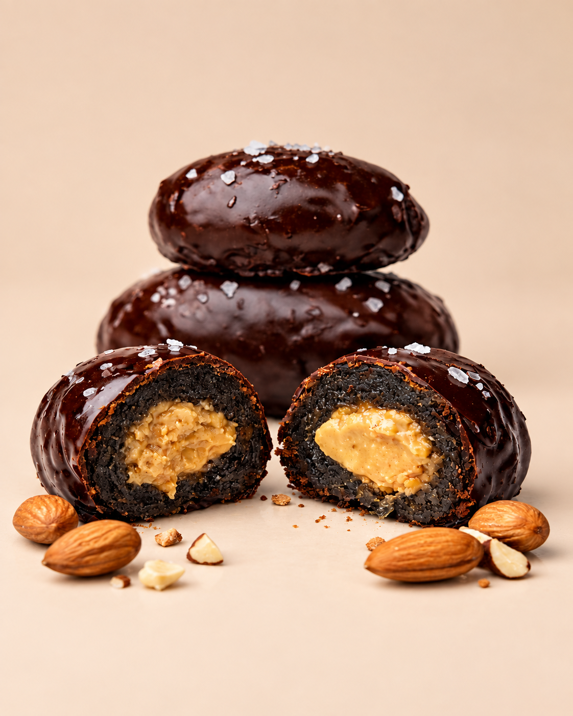 12 Chocolate Covered Medjool Dates- 6 tray box · Almond Butter Stuffed